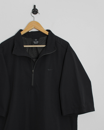 00s Nike Black Short Sleeve Windbreaker (XL)