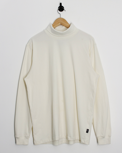 00s Adidas Cream Long Sleeve Turtle Neck (L)