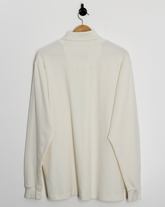 00s Adidas Cream Long Sleeve Turtle Neck (L)