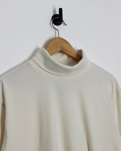 00s Adidas Cream Long Sleeve Turtle Neck (L)
