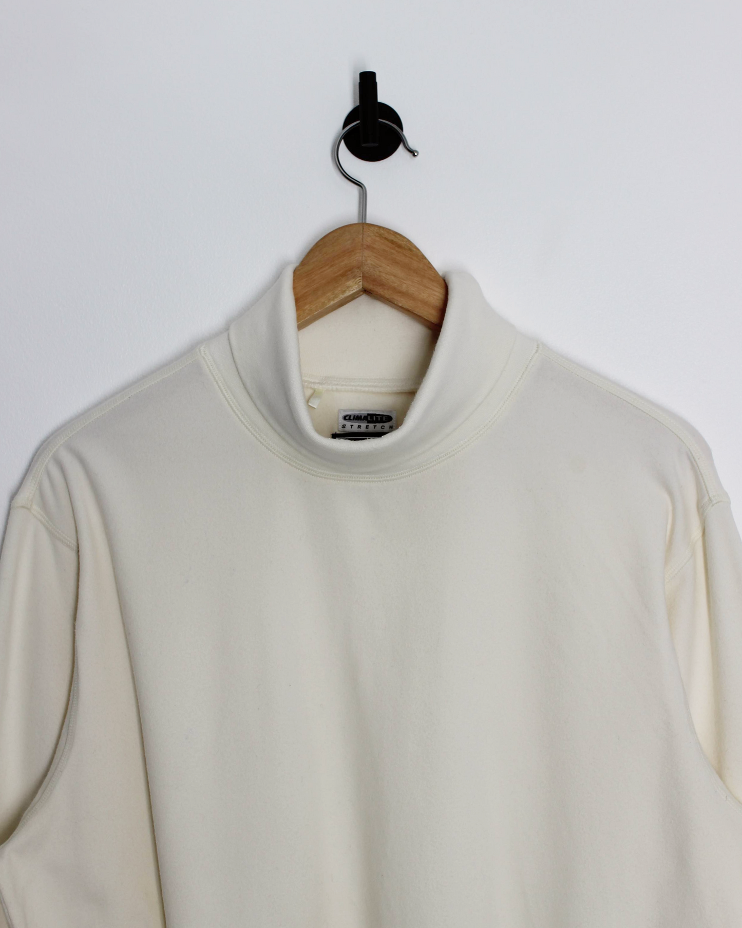 00s Adidas Cream Long Sleeve Turtle Neck (L)