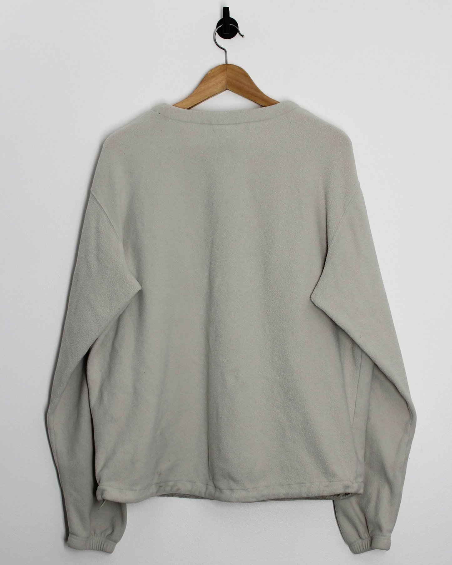 00s Nike Cream V-Neck Pullover Fleece (L)