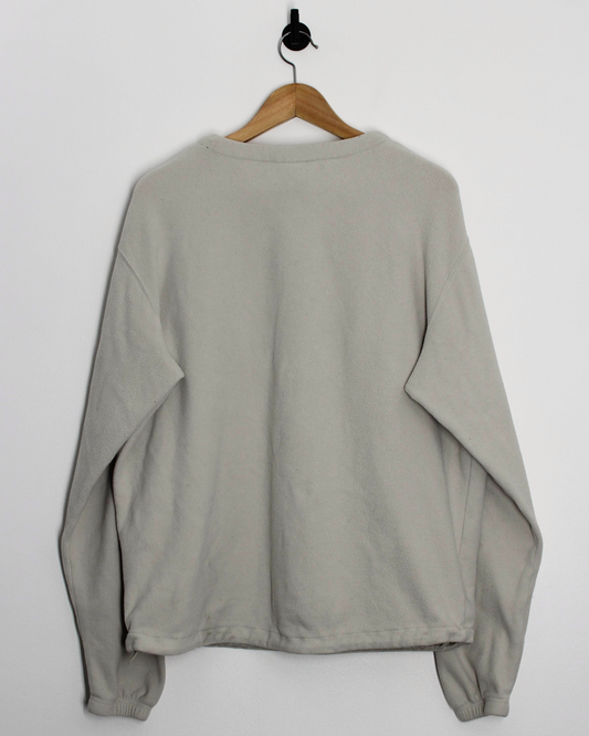 00s Nike Cream V-Neck Pullover Fleece (L)