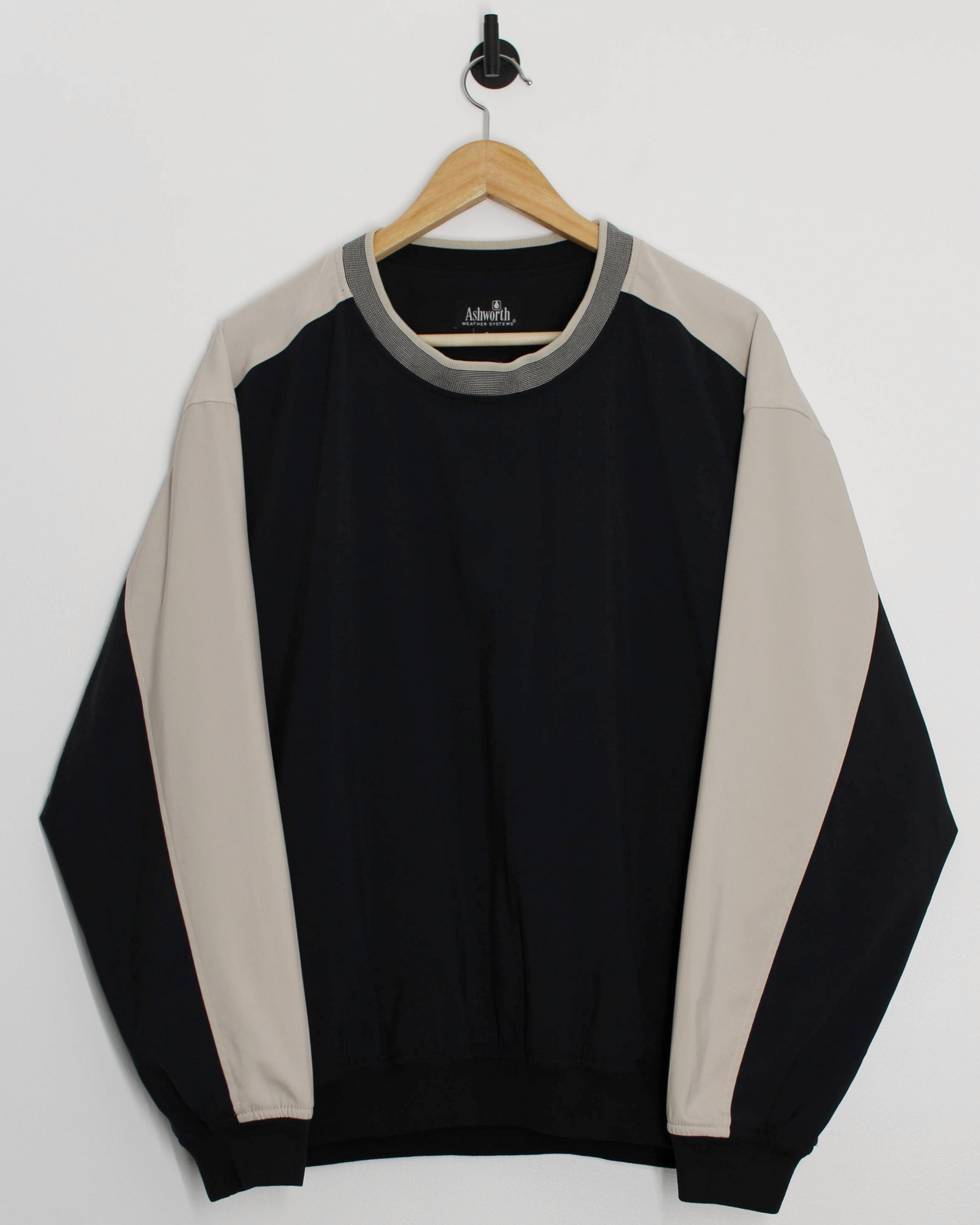 00s Ashworth Two-Tone Crewneck Windbreaker (M)