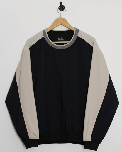 00s Ashworth Two-Tone Crewneck Windbreaker (M)
