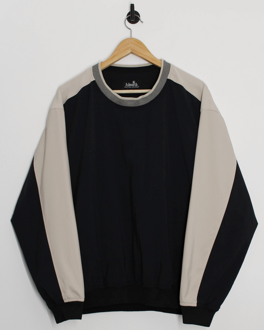 00s Ashworth Two-Tone Crewneck Windbreaker (M)