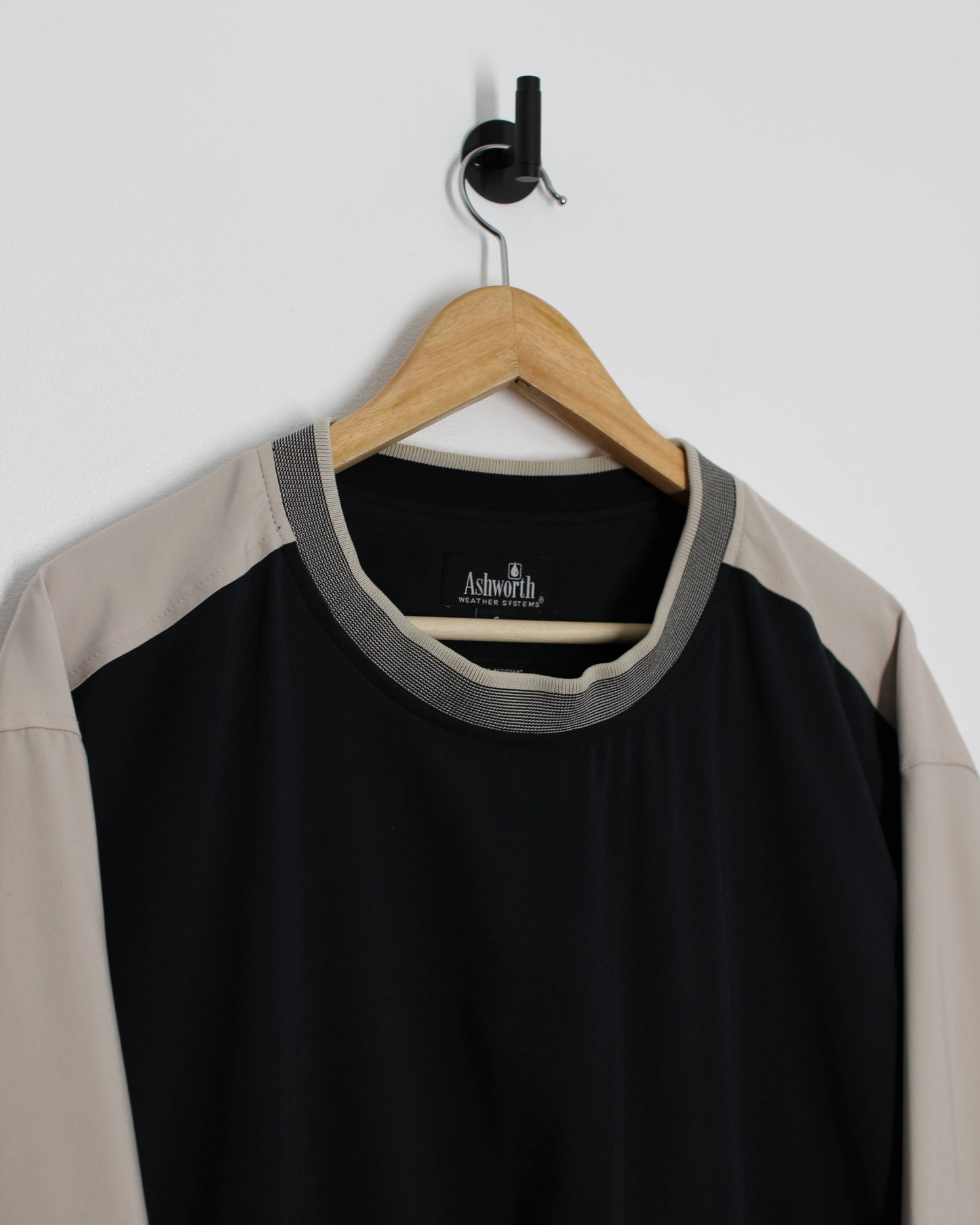 00s Ashworth Two-Tone Crewneck Windbreaker (M)