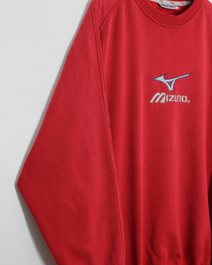 00s Mizuno Red Crewneck Sweatshirt (XL)