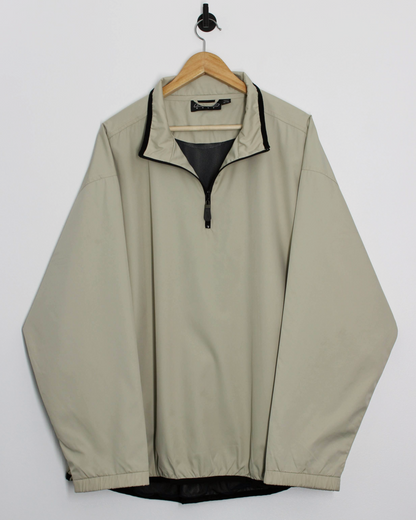 00s Reebok Cream Quarter Zip Jacket (XL)