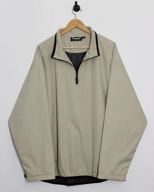 00s Reebok Cream Quarter Zip Jacket (XL)