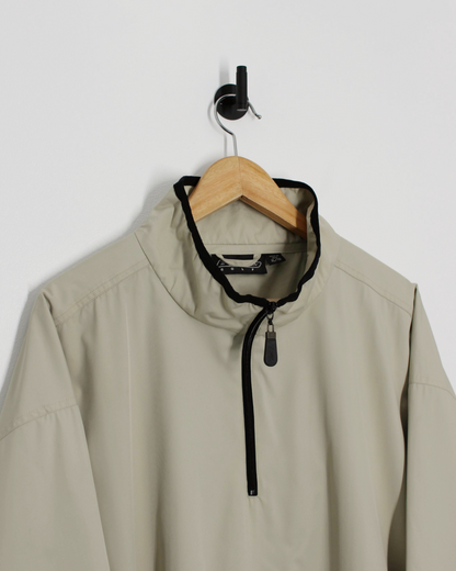 00s Reebok Cream Quarter Zip Jacket (XL)