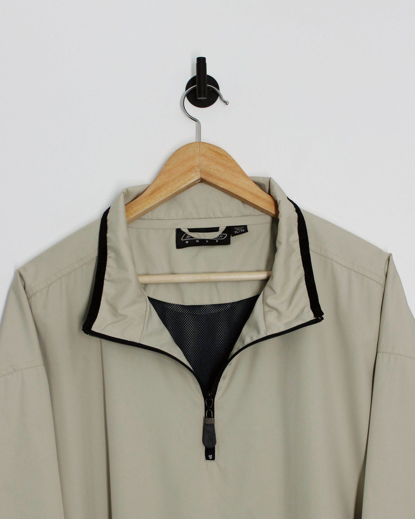 00s Reebok Cream Quarter Zip Jacket (XL)