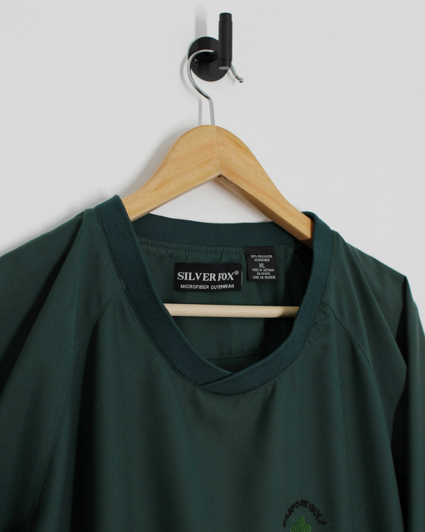 90s Silver Fox ‘Campo De Golf’ Green Windbreaker (XL)