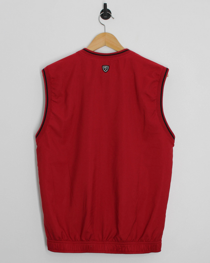 00s Nike Shield Logo Red Golf Vest (S)