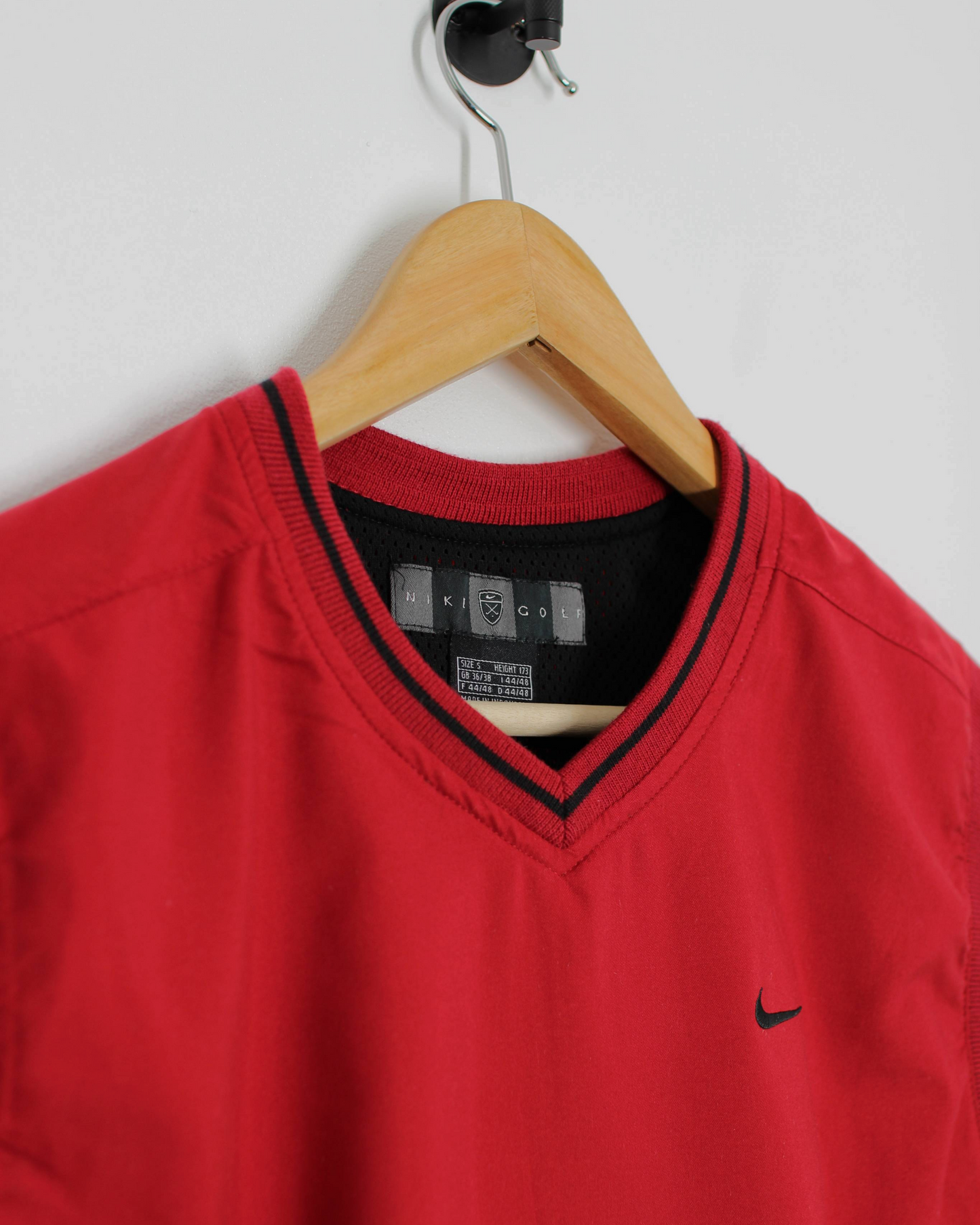 00s Nike Shield Logo Red Golf Vest (S)