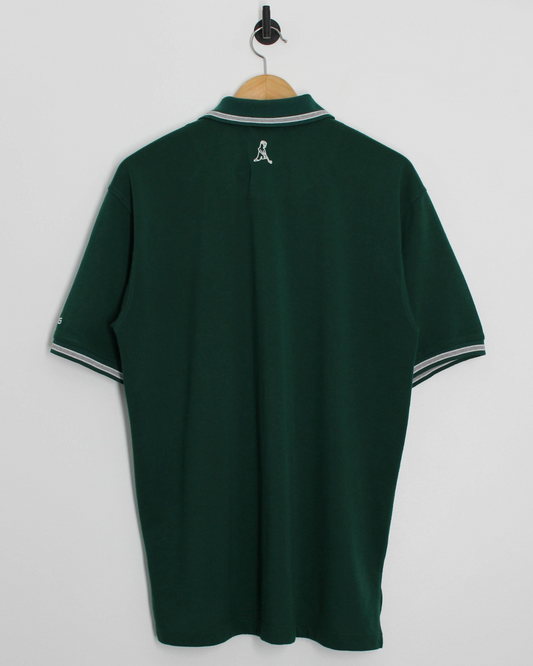00s Ping ‘Mr Ping’ Logo Forrest Green Polo-Shirt (L)