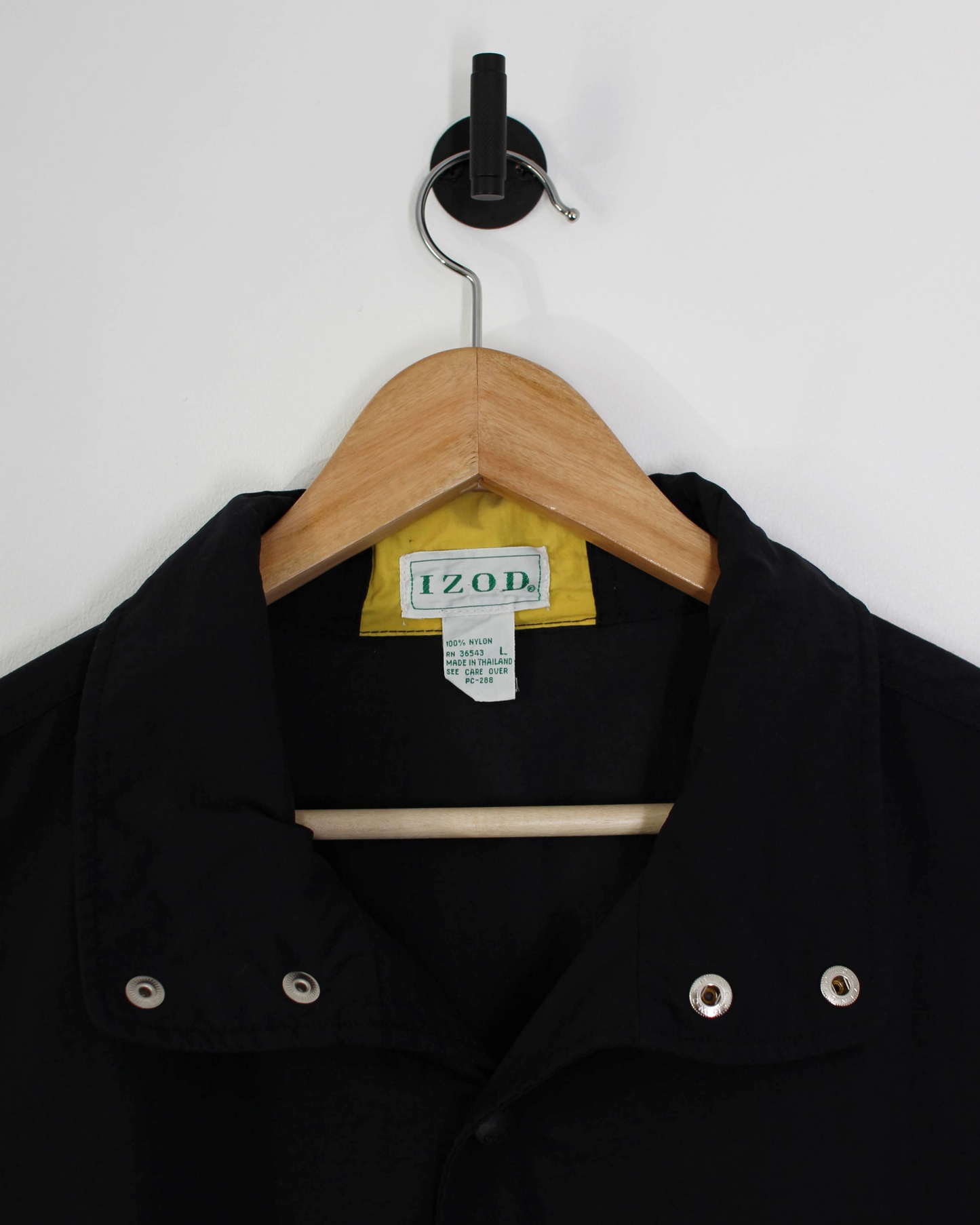 90s IZOD Colourblock Quarter Snap Windbreaker (L)