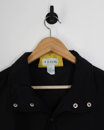 90s IZOD Colourblock Quarter Snap Windbreaker (L)