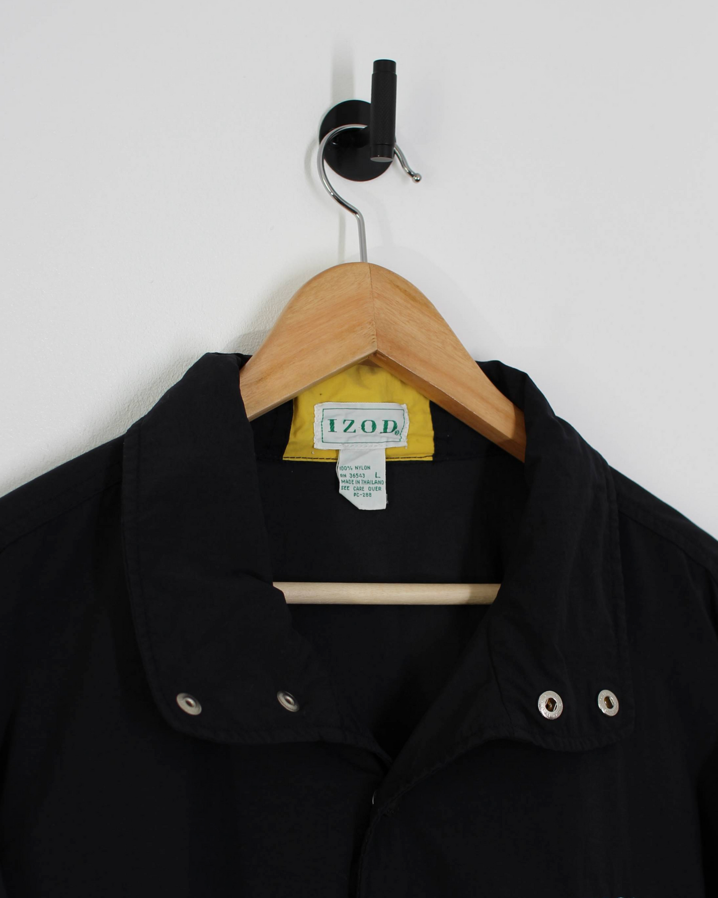 90s IZOD Colourblock Quarter Snap Windbreaker (L)