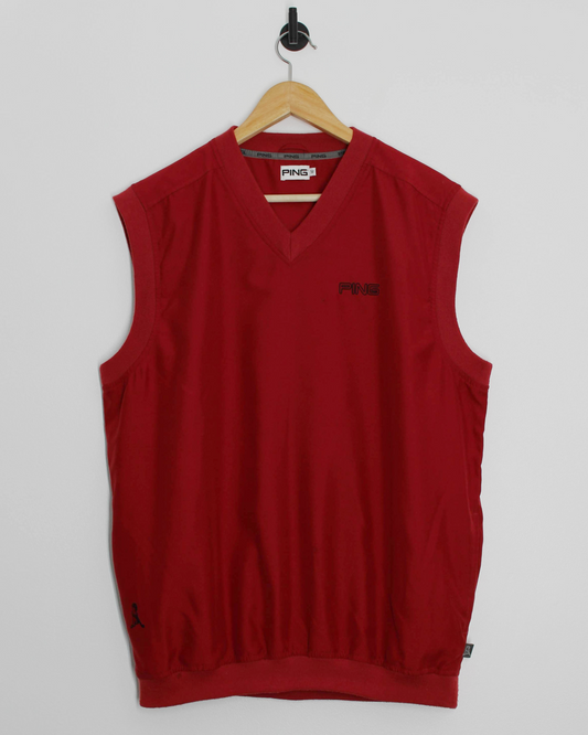 00s Ping ‘Mr Ping’ Red Golf Vest (M)