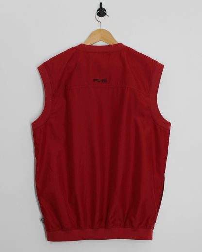 00s Ping ‘Mr Ping’ Red Golf Vest (M)