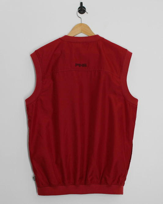 00s Ping ‘Mr Ping’ Red Golf Vest (M)