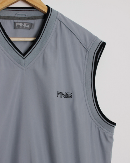 00s Ping ‘Mr Ping’ Light Blue Golf Vest (L)