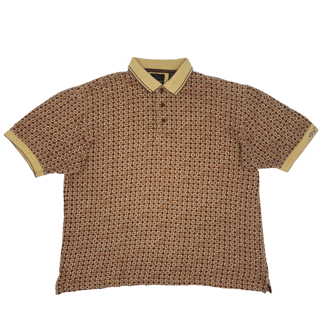 Greg Norman Patterned Polo-Shirt (M)