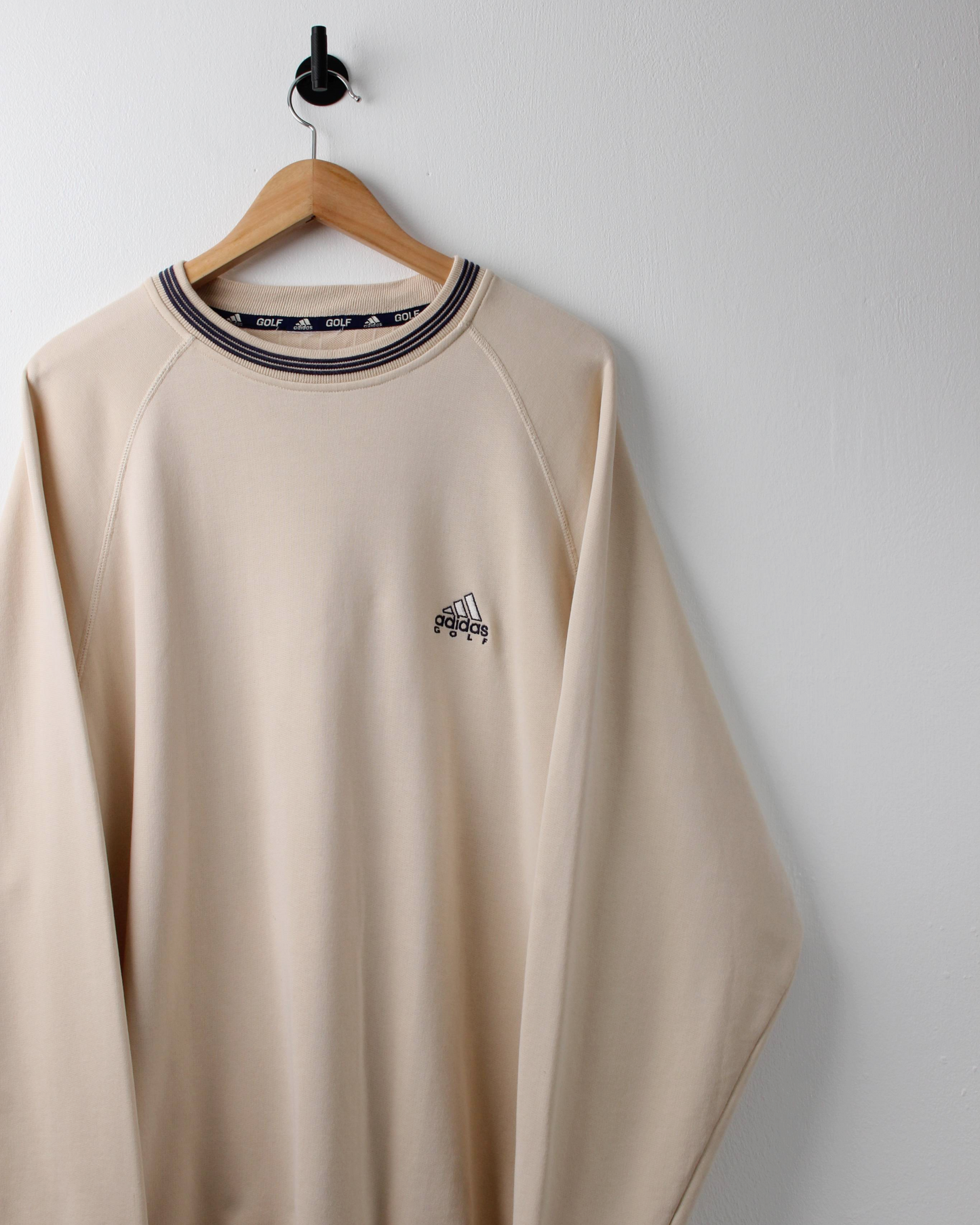 00s Adidas Golf Cream Crewneck Sweatshirt (L)