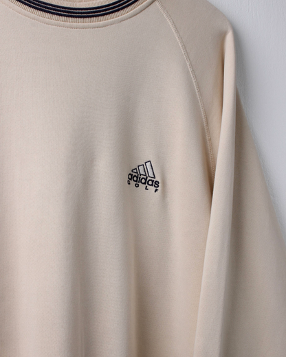 00s Adidas Golf Cream Crewneck Sweatshirt (L)