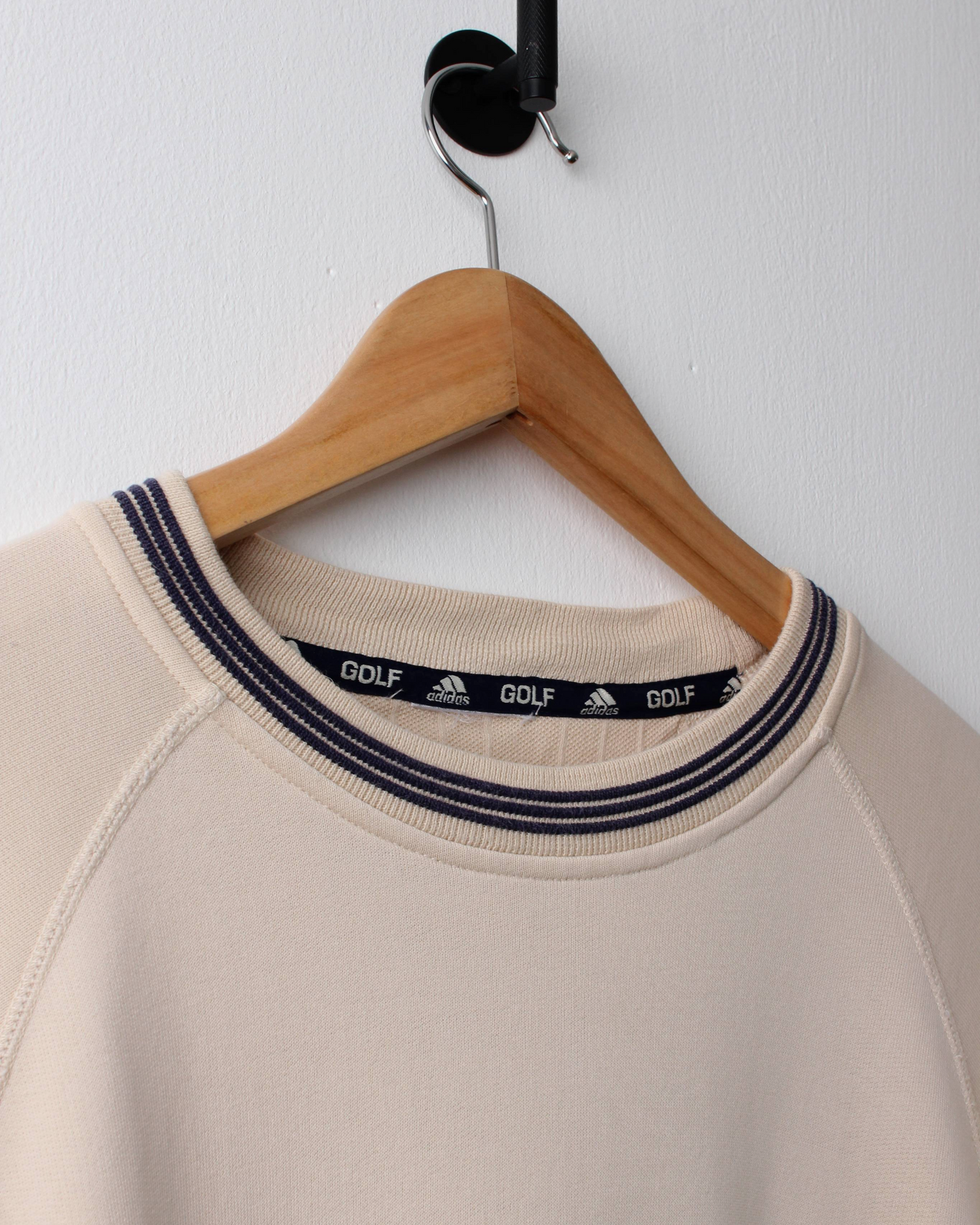 00s Adidas Golf Cream Crewneck Sweatshirt (L)