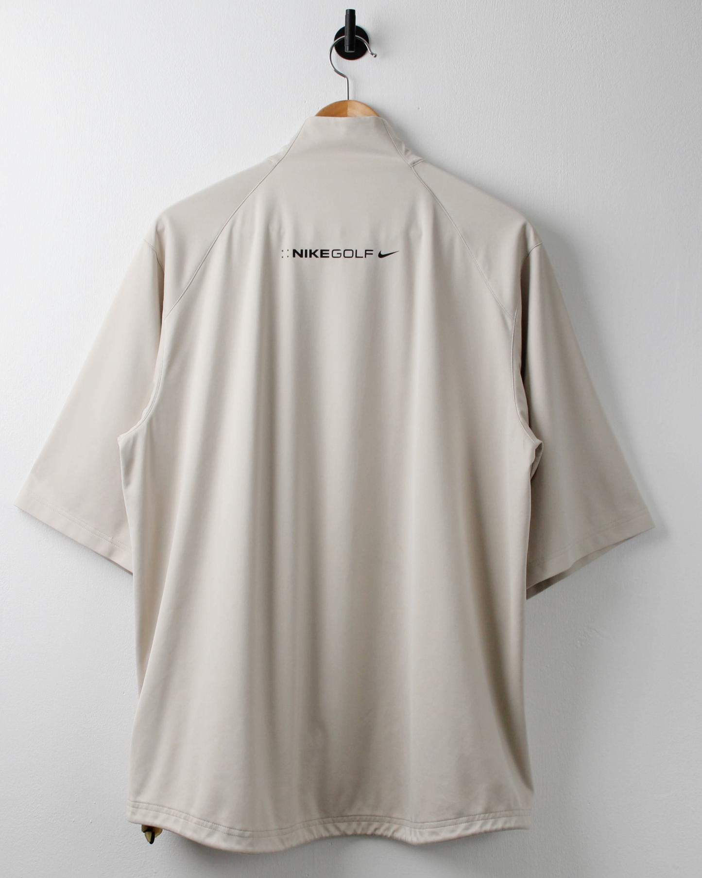 Modern Nike Cream Lightweight Short Sleeve Windbreaker (L)
