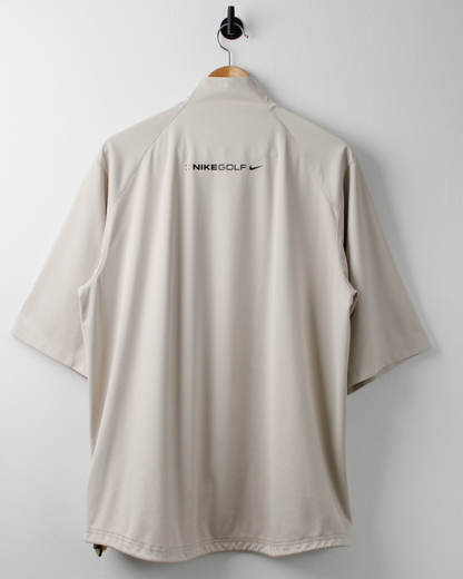 Modern Nike Cream Lightweight Short Sleeve Windbreaker (L)