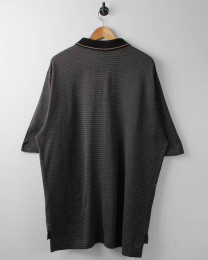 90s Nike Yellow & Grey Geometric Polo (XL)