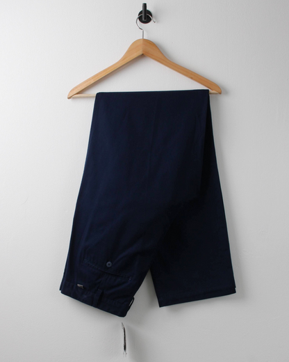 00s Nike Navy Pleated Golf Trousers with Tags (36W 36L)