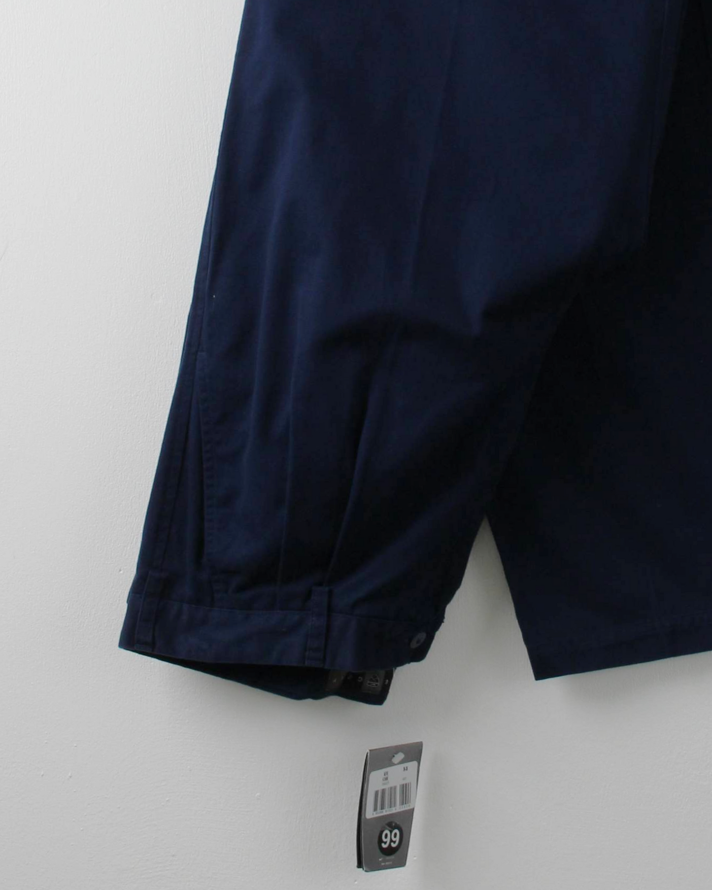 00s Nike Navy Pleated Golf Trousers with Tags (36W 36L)