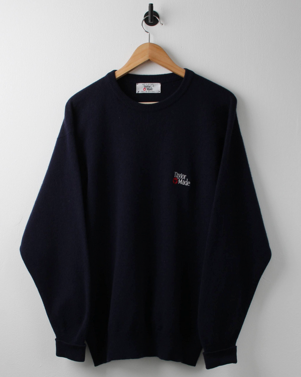 90s TaylorMade Navy Lambswool Crewneck Knit (L)