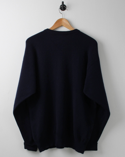 90s TaylorMade Navy Lambswool Crewneck Knit (L)