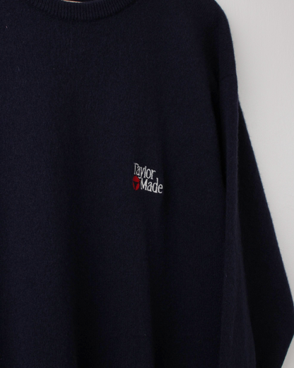 90s TaylorMade Navy Lambswool Crewneck Knit (L)