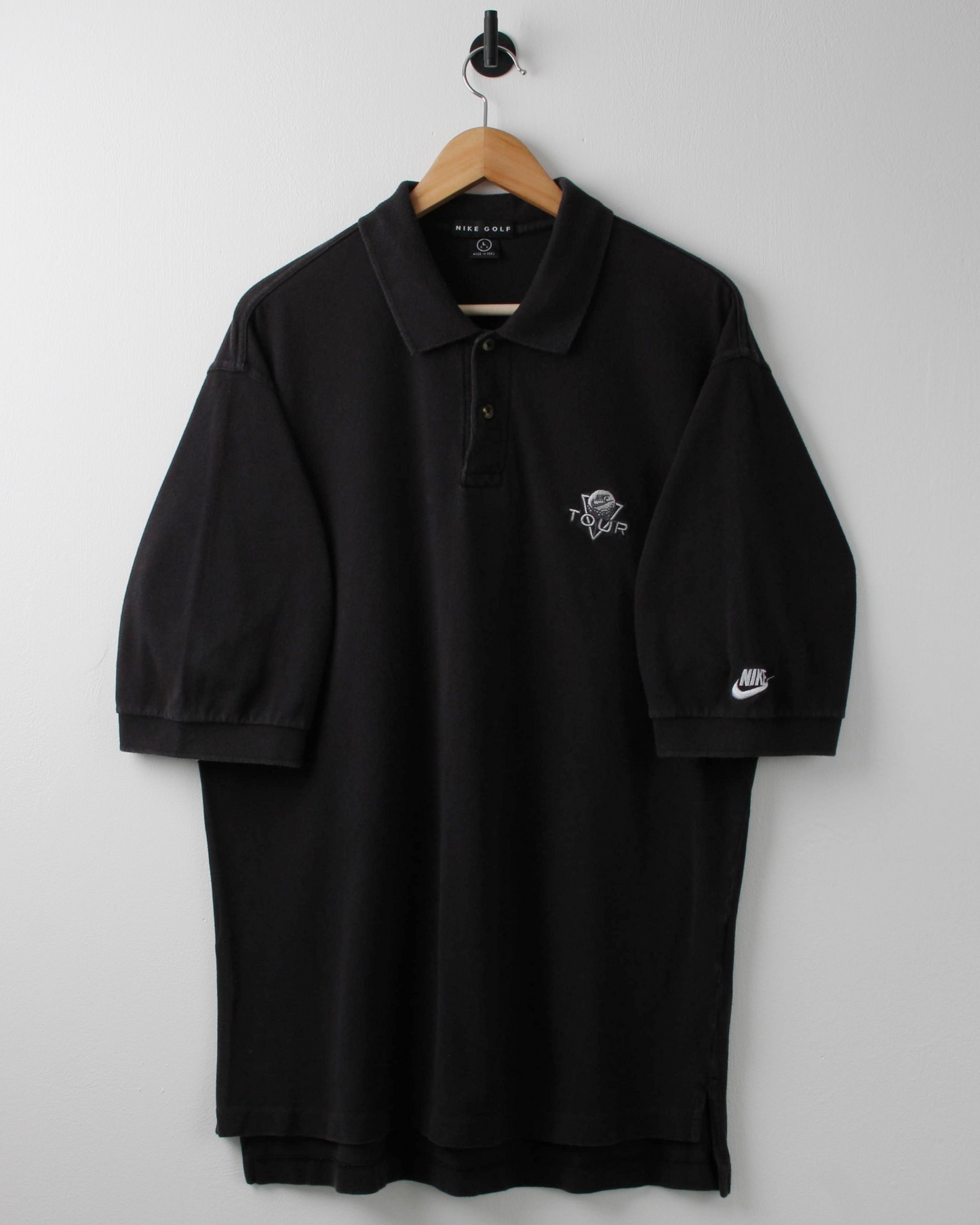 90s Nike Tour Black Polo (XL)