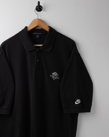 90s Nike Tour Black Polo (XL)
