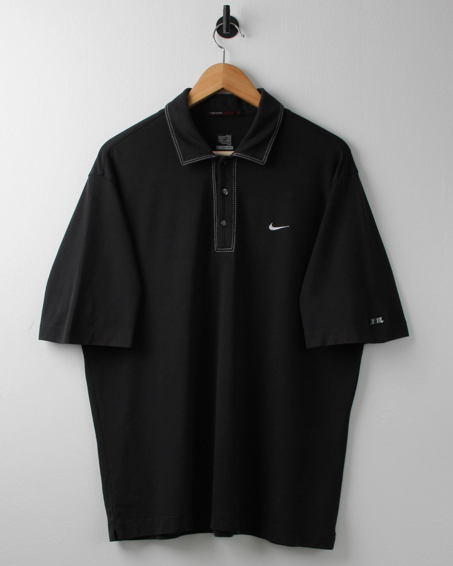 00s Nike Tiger Woods Black Polo (L)