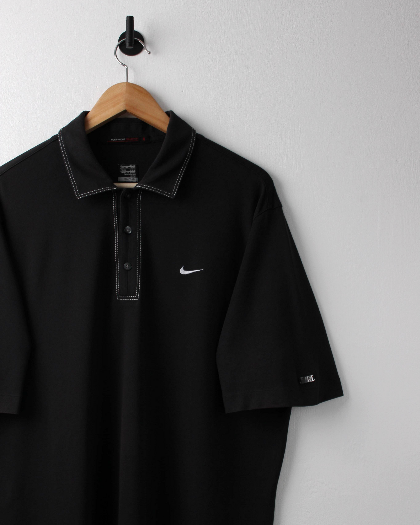 00s Nike Tiger Woods Black Polo (L)