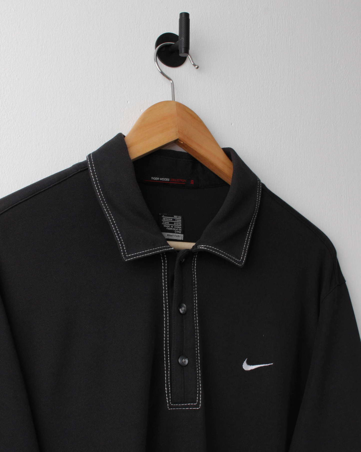 00s Nike Tiger Woods Black Polo (L)