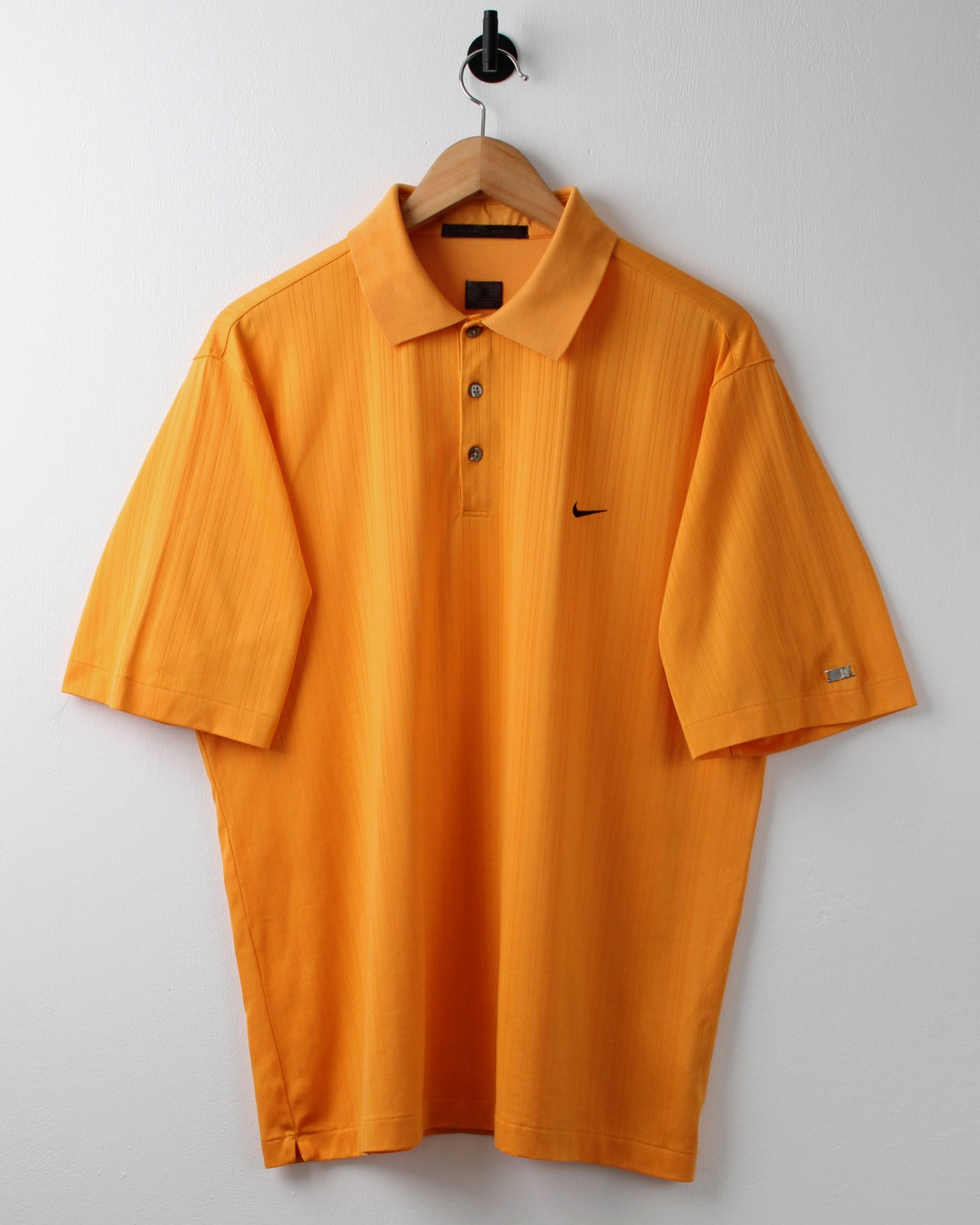 00s Nike Tiger Woods Deep Orange Textured Polo (L)