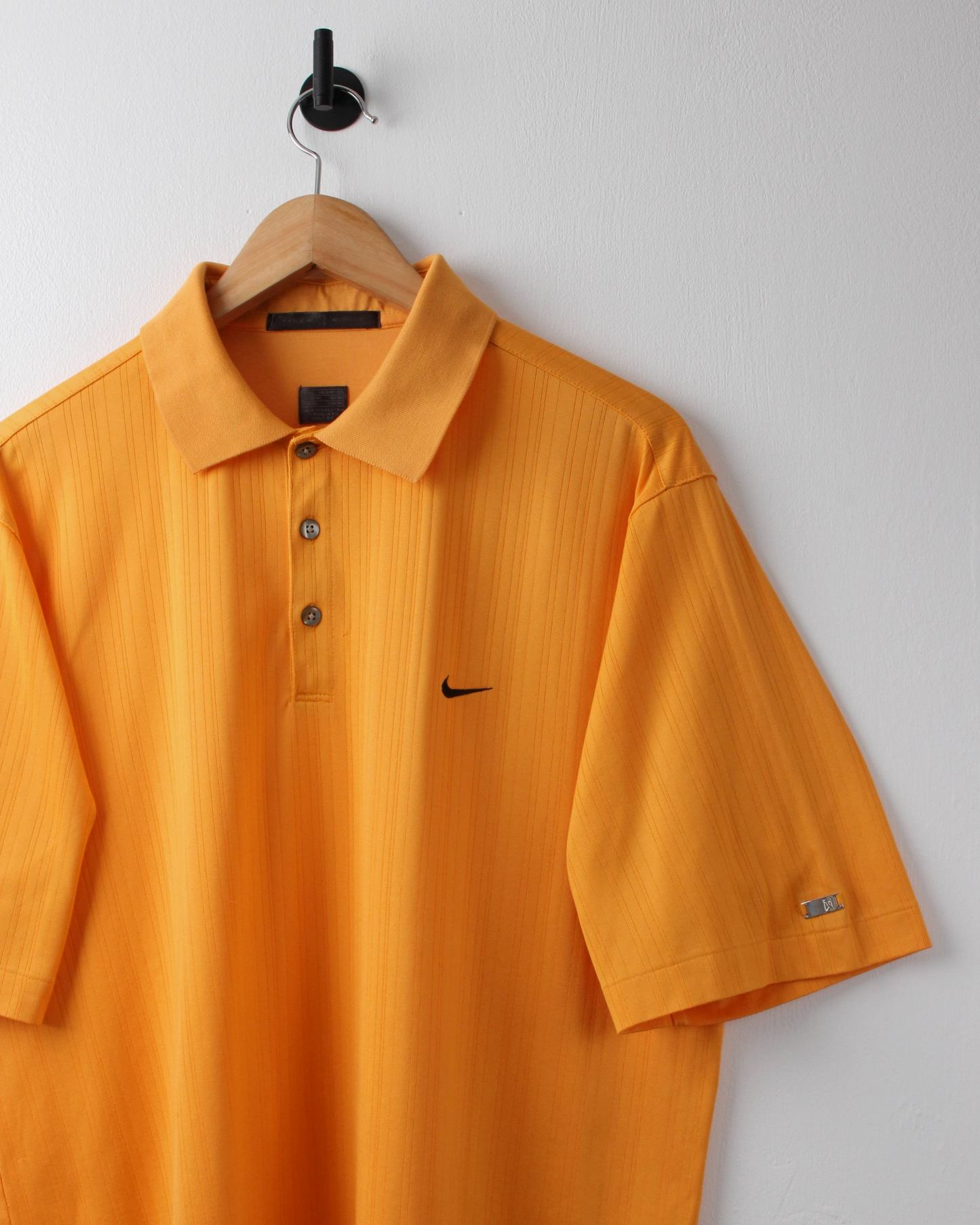 00s Nike Tiger Woods Deep Orange Textured Polo (L)