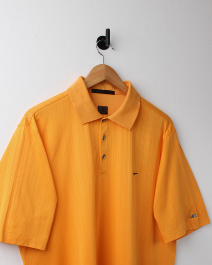 00s Nike Tiger Woods Deep Orange Textured Polo (L)