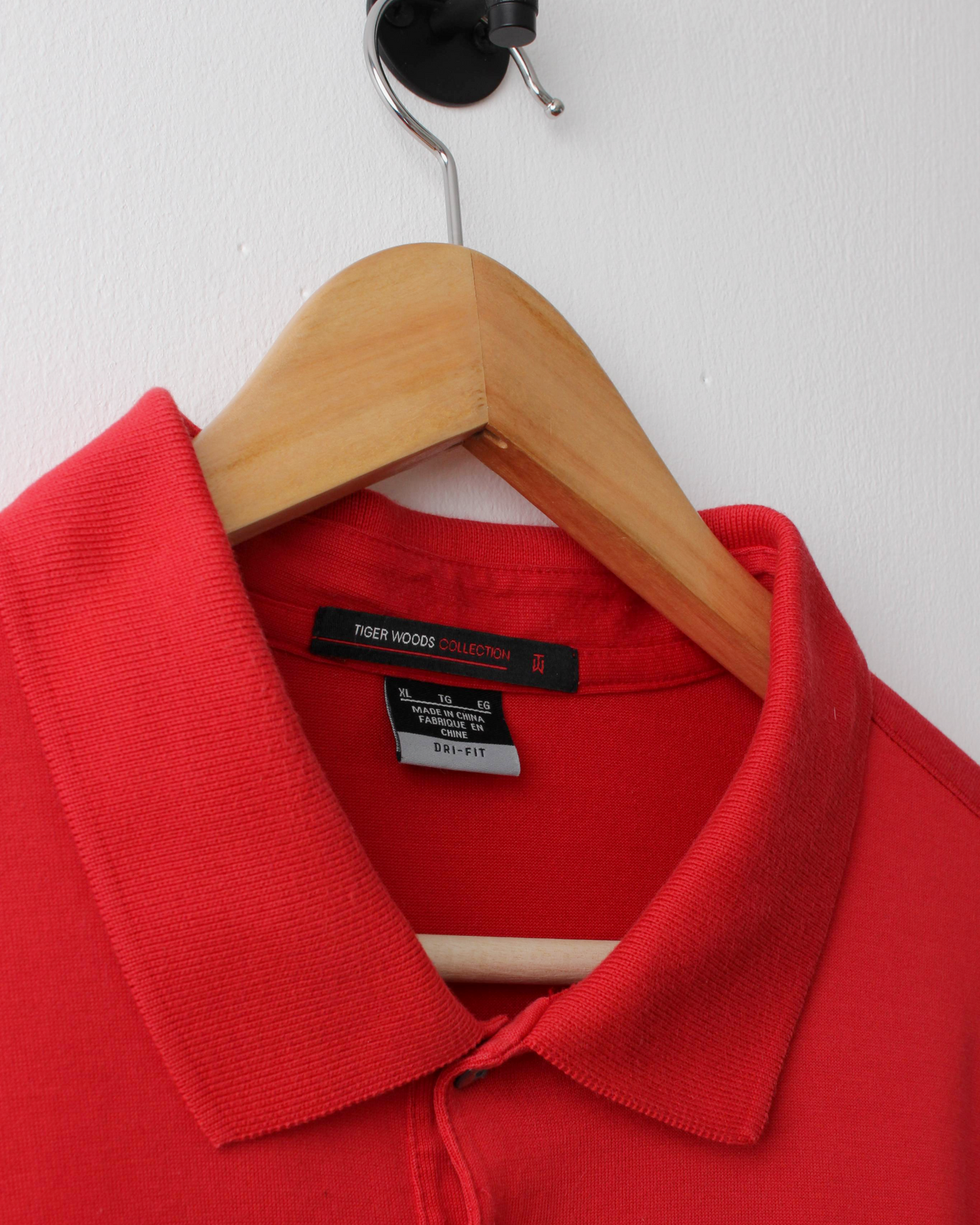 00s Nike Tiger Woods Red Gradient Graphic Polo (XL)