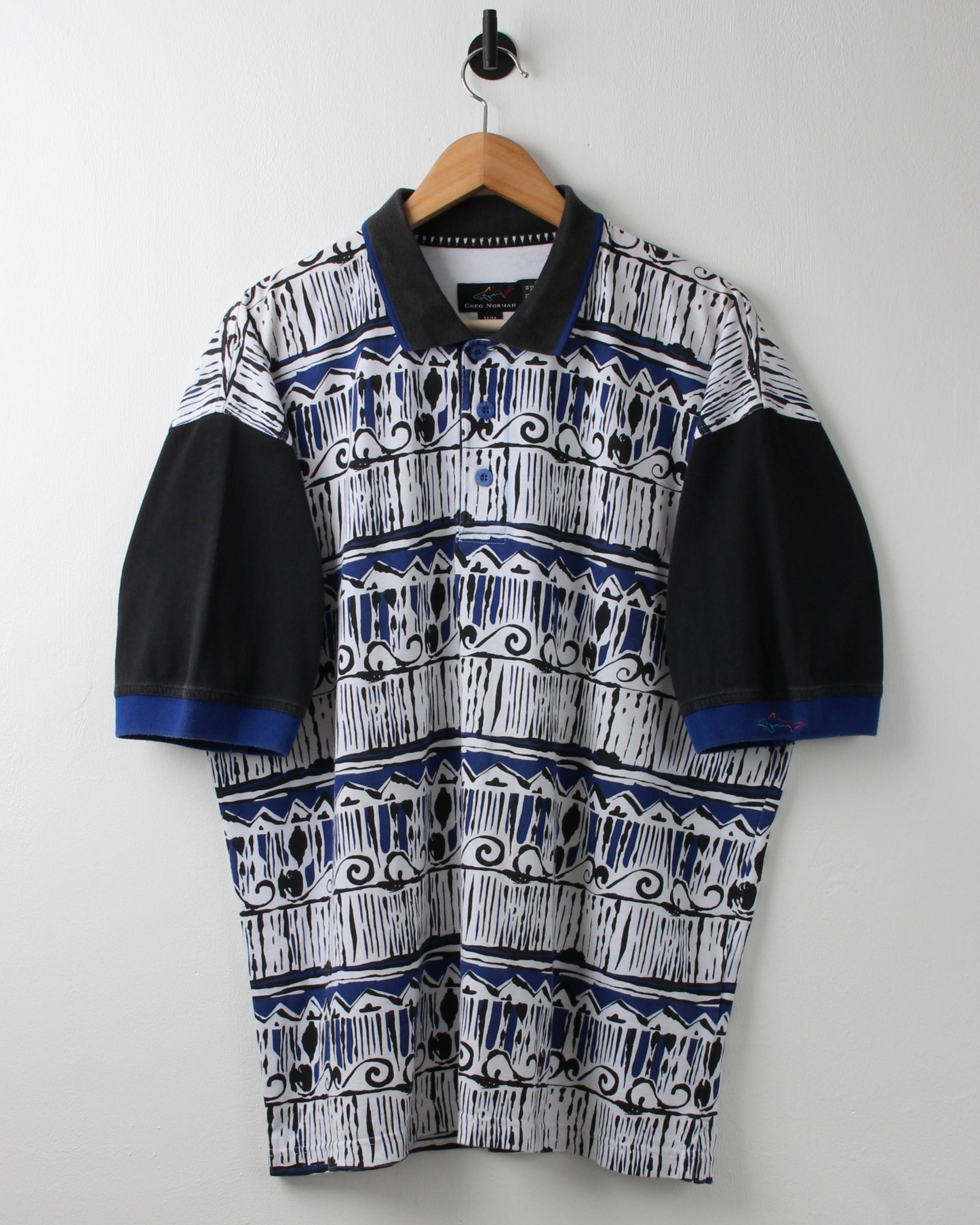 90s Greg Norman Abstract Polo (L) (Style Worn By Tiger At ‘95 US Open)