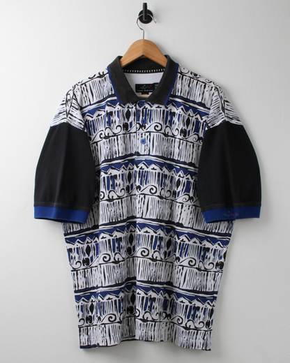 90s Greg Norman Abstract Polo (L) (Style Worn By Tiger At ‘95 US Open)